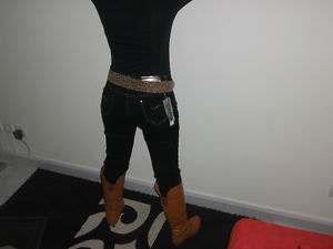 superbe jean's strech brut bleu tres fonc&eacute; ou noir